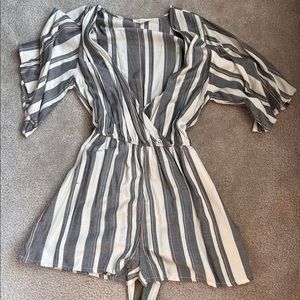 Striped romper